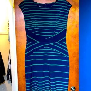 Navy & Green Alyx dress.